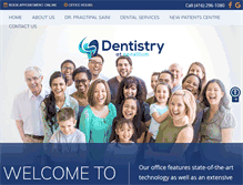 Tablet Screenshot of dentistryatconsilium.com